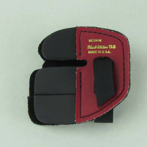 BW-250 RED Black Widow Archery Leather finger TAB - 