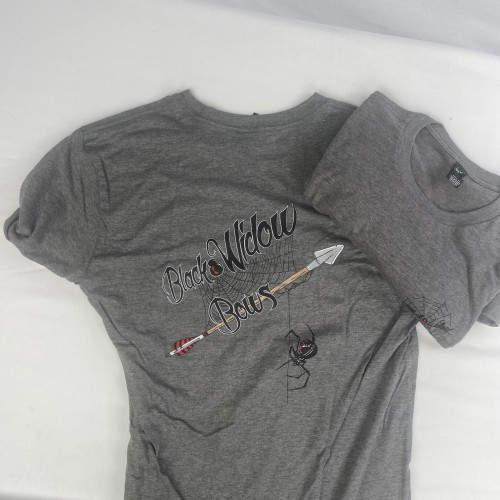 #803 Black Widow T-Shirt-Gray Frost  (Short Sleeved) 
