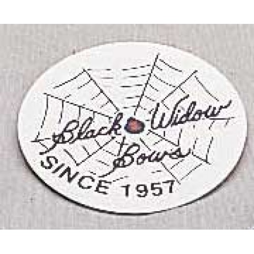 #821 Black Widow Logo Sticker