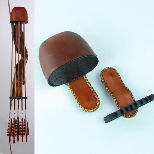 two piece traditional bow quiver